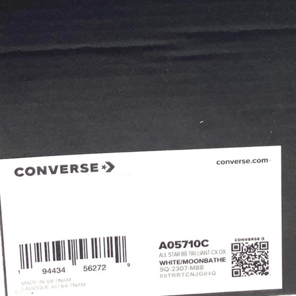 Converse BB Trilliant CX Basketball Sneaker Women Woven Terry White Shoe A05710C - Picture 9 of 9